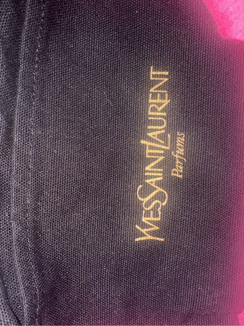 Yves Saint Laurent perfums Black Canvas Tote with Gold YSL Emblem - Picture 13 of 16